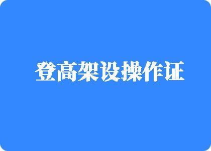 插妣视频在线播放登高架设操作证